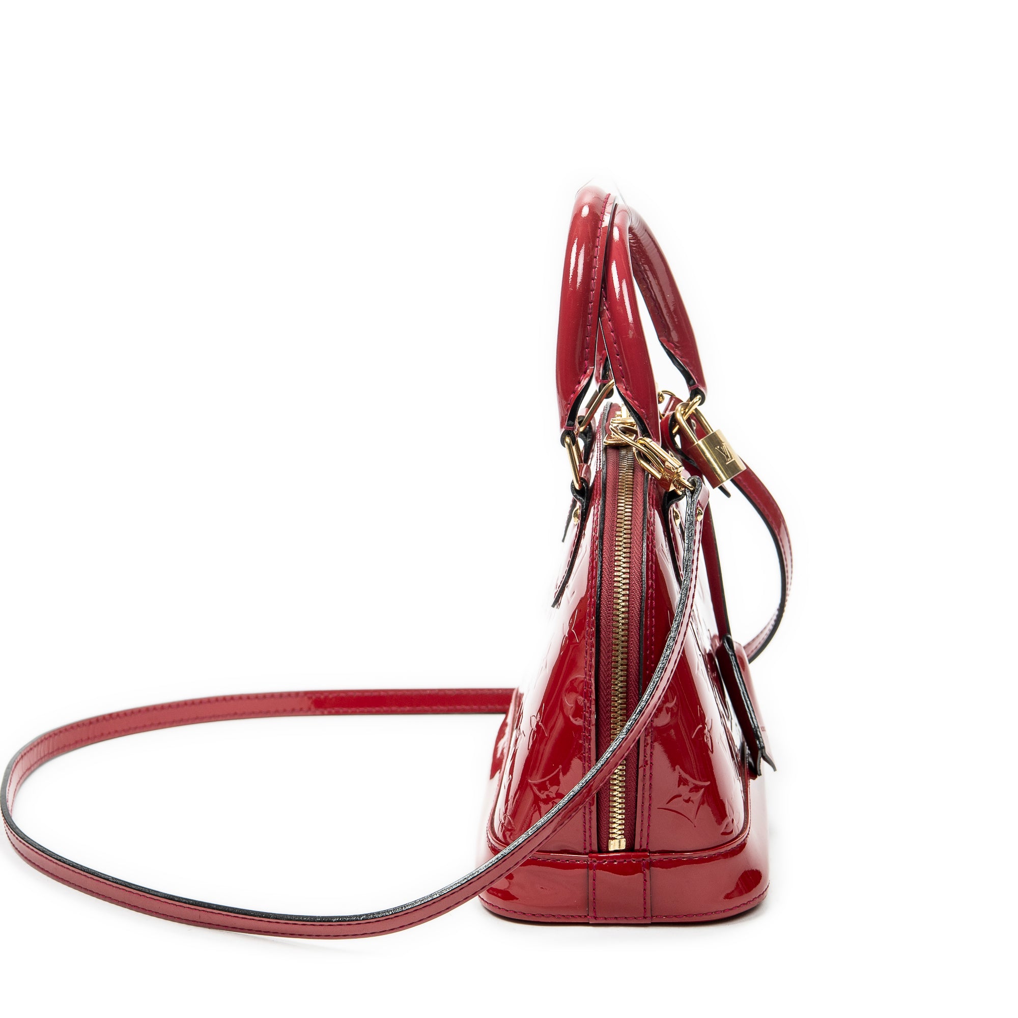 Shoulder Bag Alma BB Indian Rose Monogram Vernis