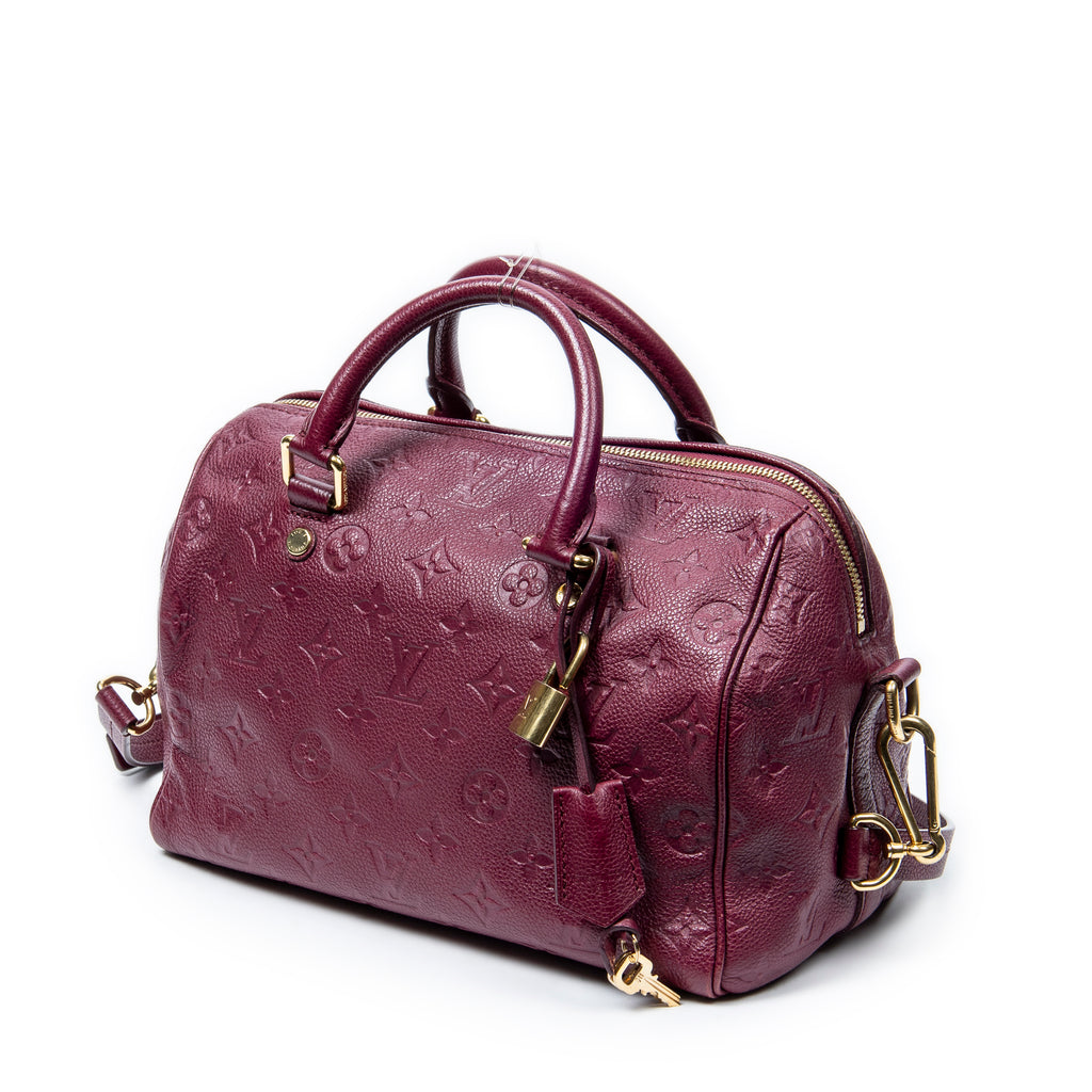 Shoulder Bag Speedy Bandouliere 25 Raisin Monogram Empreinte