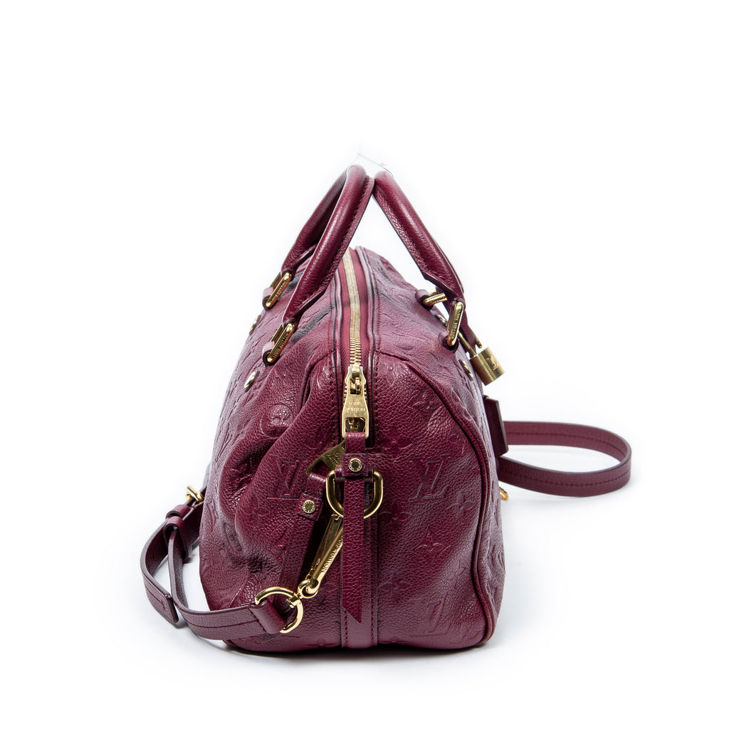 Shoulder Bag Speedy Bandouliere 25 Raisin Monogram Empreinte