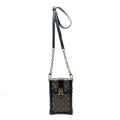 Shoulder Bag Vertical Trunk Pochette Brown Monogram Canvas