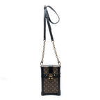 Shoulder Bag Vertical Trunk Pochette Brown Monogram Canvas