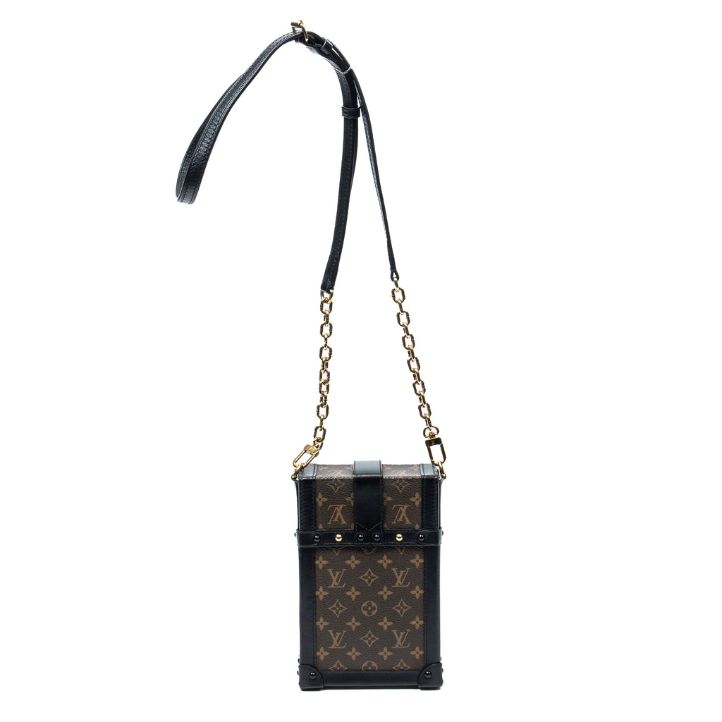 Shoulder Bag Vertical Trunk Pochette Brown Monogram Canvas