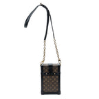 Shoulder Bag Vertical Trunk Pochette Brown Monogram Canvas