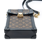 Shoulder Bag Vertical Trunk Pochette Brown Monogram Canvas