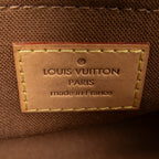 Handbag Popincourt Long Brown Monogram Canvas