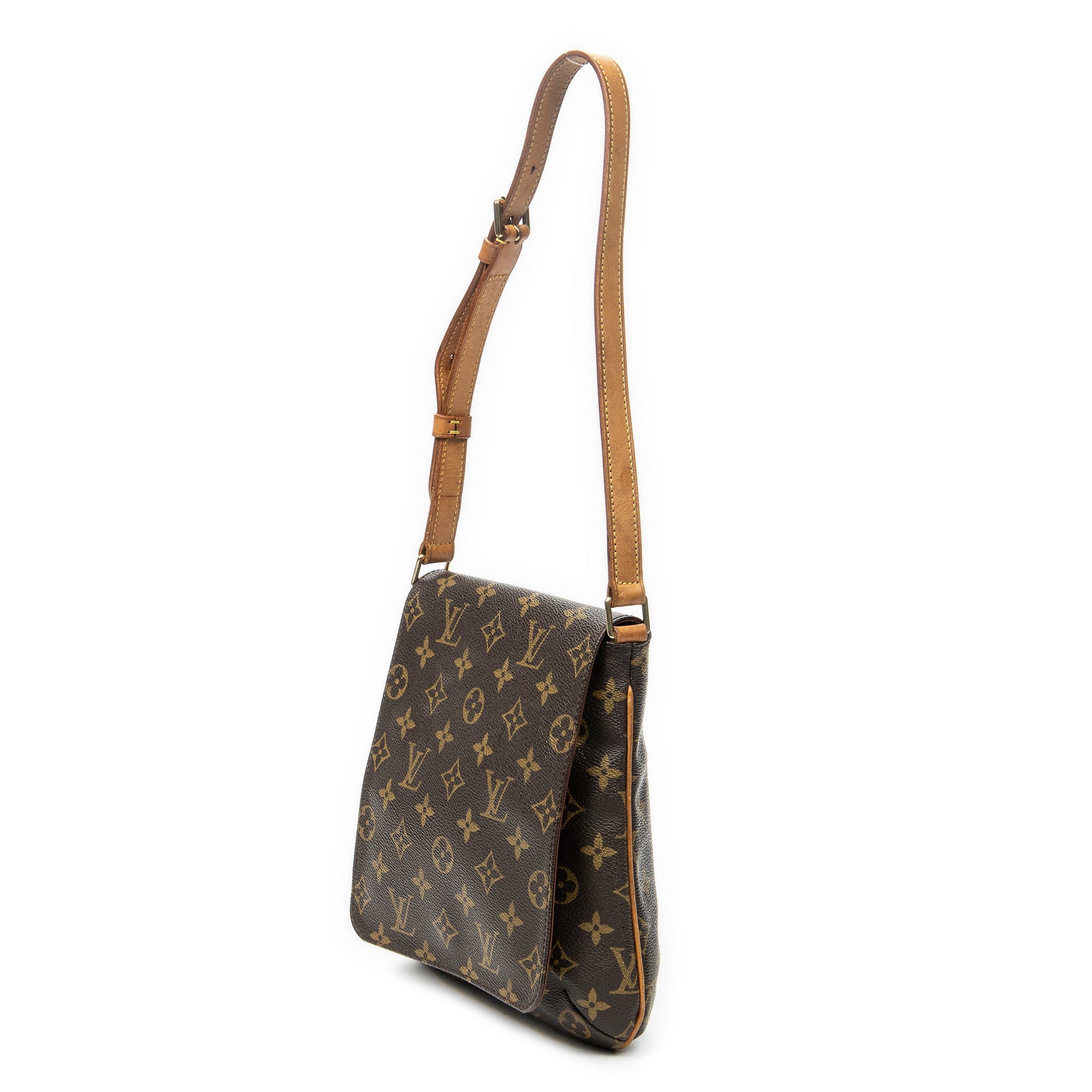 Shoulder Bag Musette Salsa Brown Monogram Canvas