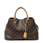 Shoulder Bag Montaigne MM Brown Monogram Canvas