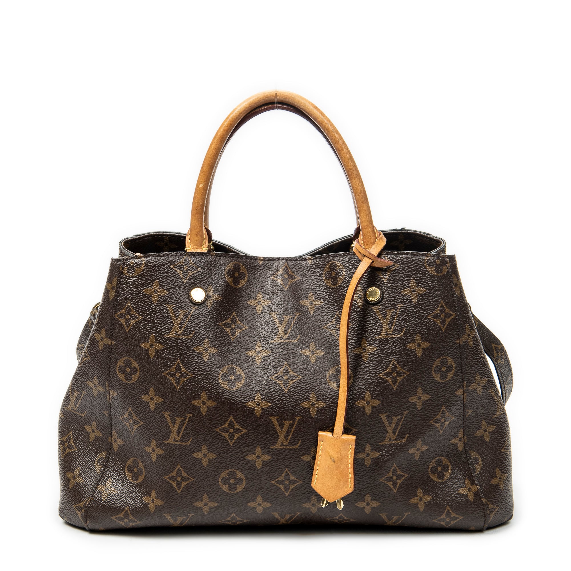 Shoulder Bag Montaigne MM Brown Monogram Canvas