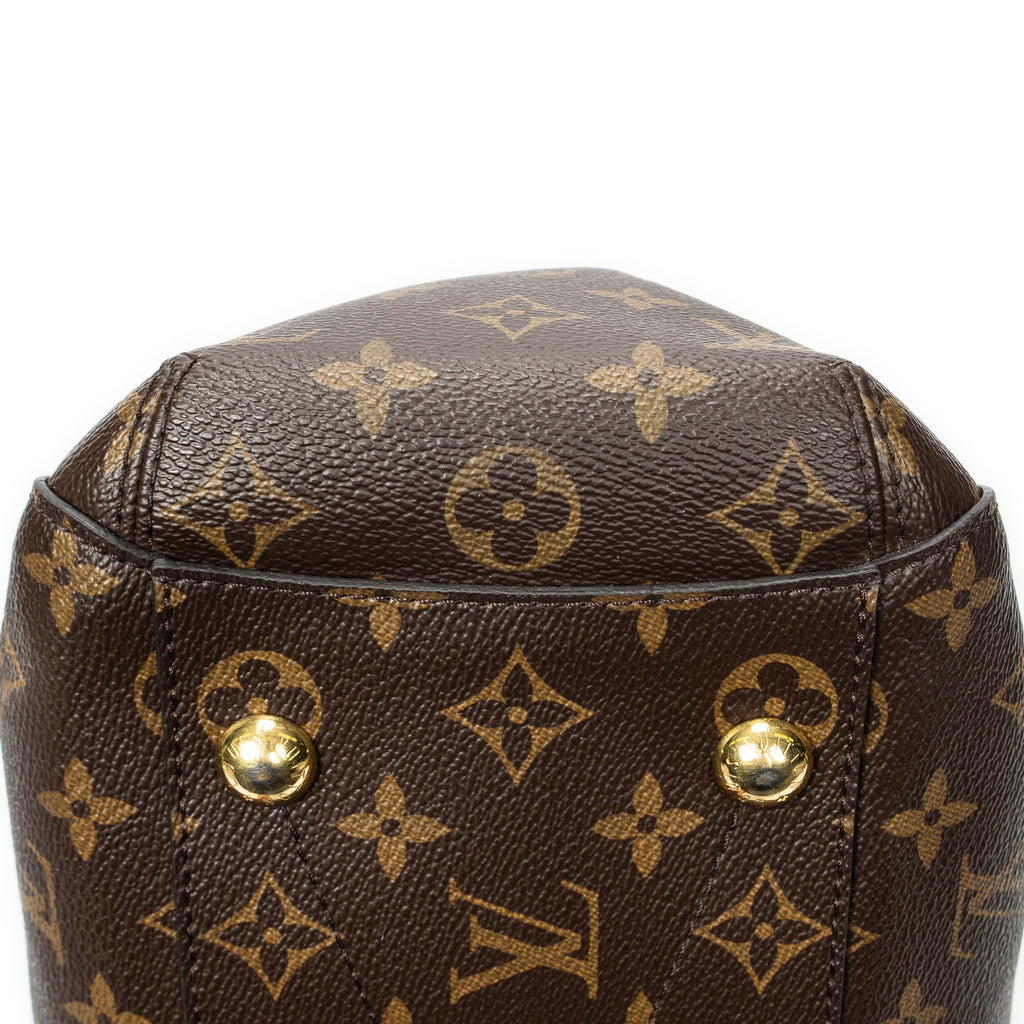 Shoulder Bag Montaigne MM Brown Monogram Canvas