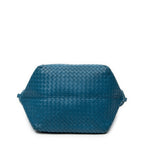 Shoulder Bag Cube Shoulder Bag Blue Intrecciato Leather
