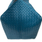 Shoulder Bag Cube Shoulder Bag Blue Intrecciato Leather