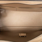 Shoulder Bag Small Trapeze Beige Grained Calfskin Leather