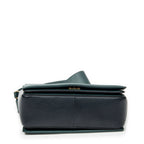 Shoulder Bag Medium Frame Crossbody Navy Calfskin Leather