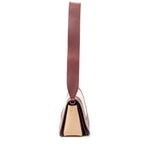 Shoulder Bag Medium Frame Crossbody Beige Calfskin Leather