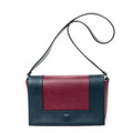 Shoulder Bag Medium Frame Crossbody Plum Calfskin Leather
