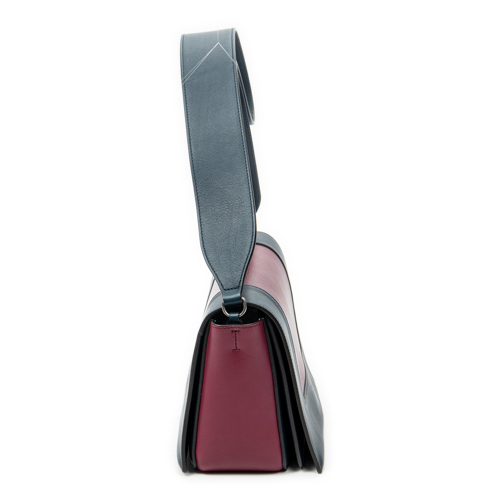 Shoulder Bag Medium Frame Crossbody Plum Calfskin Leather
