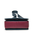 Shoulder Bag Medium Frame Crossbody Plum Calfskin Leather