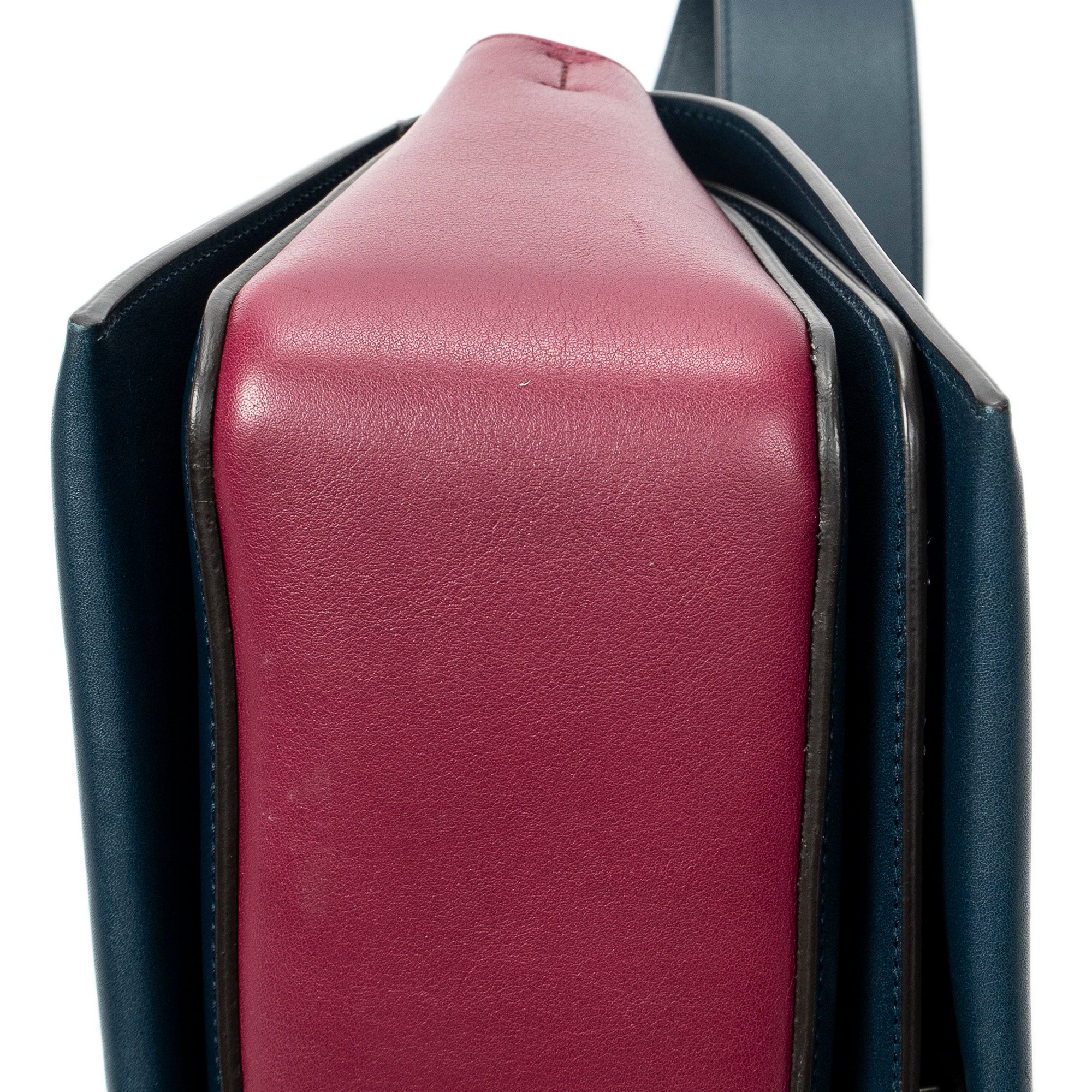 Shoulder Bag Medium Frame Crossbody Plum Calfskin Leather