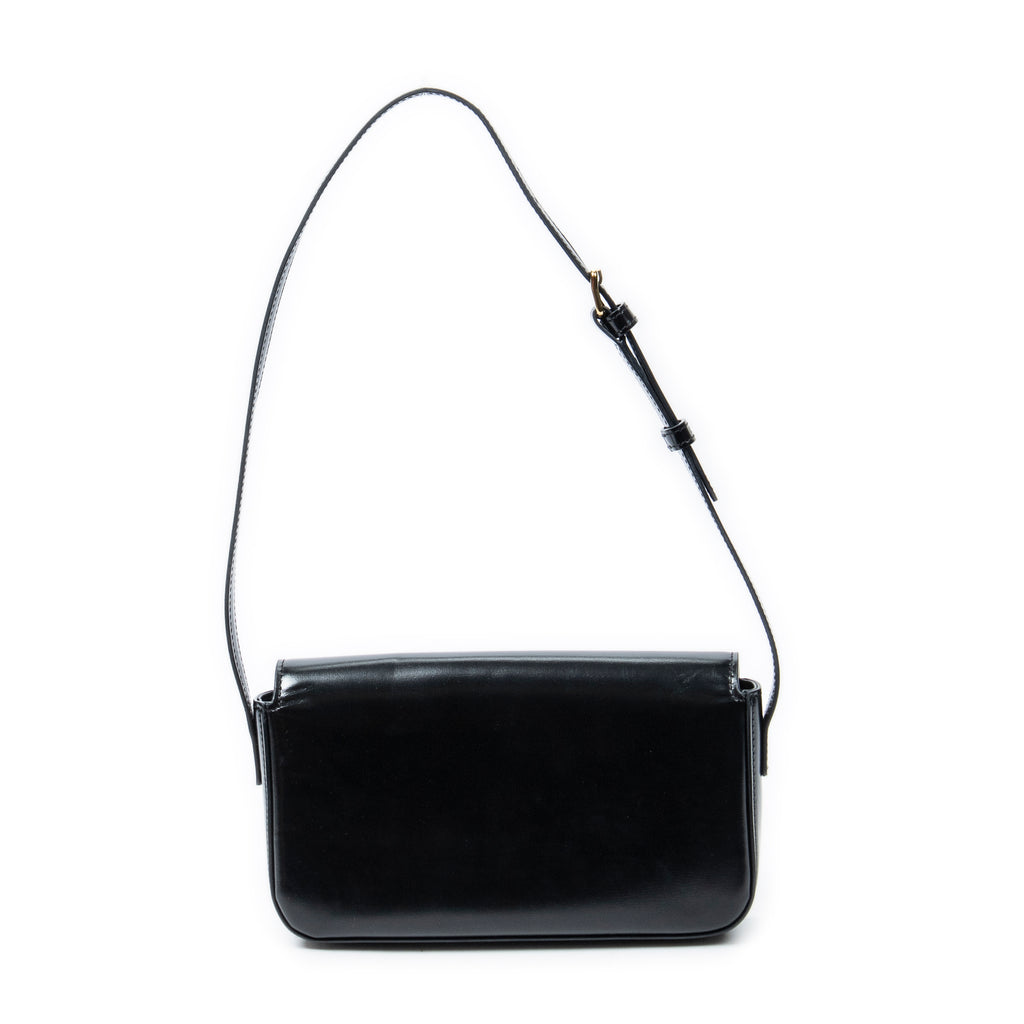 Shoulder Bag Claude Black Smooth Calfskin Leather