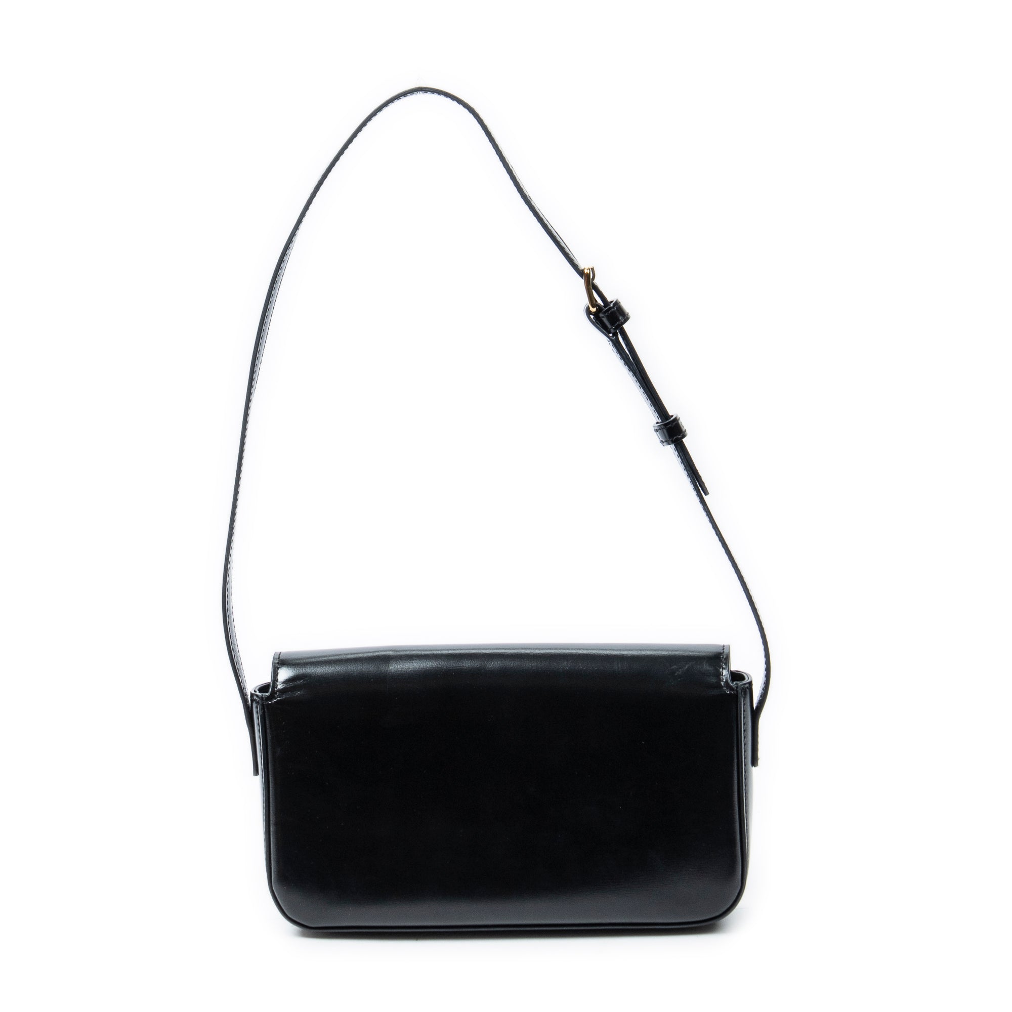 Shoulder Bag Claude Black Smooth Calfskin Leather