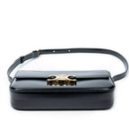 Shoulder Bag Claude Black Smooth Calfskin Leather