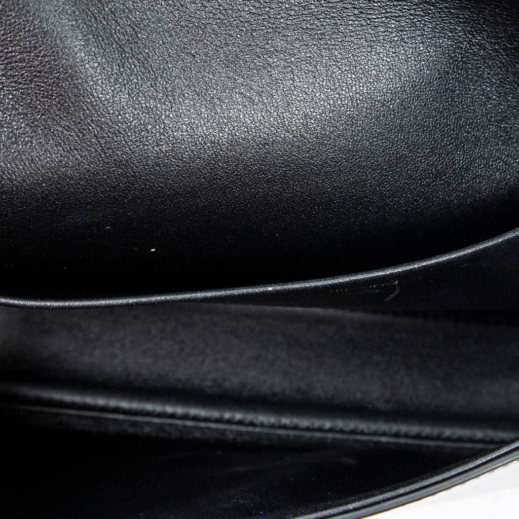 Shoulder Bag Claude Black Smooth Calfskin Leather