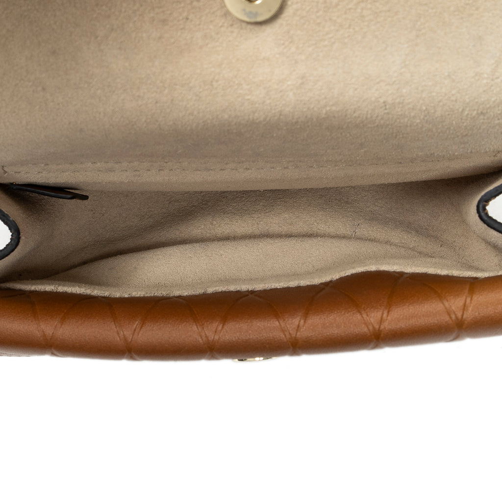Shoulder Bag Georgia Convertible Belt Bag Brown Quilted Calfskin Leather
