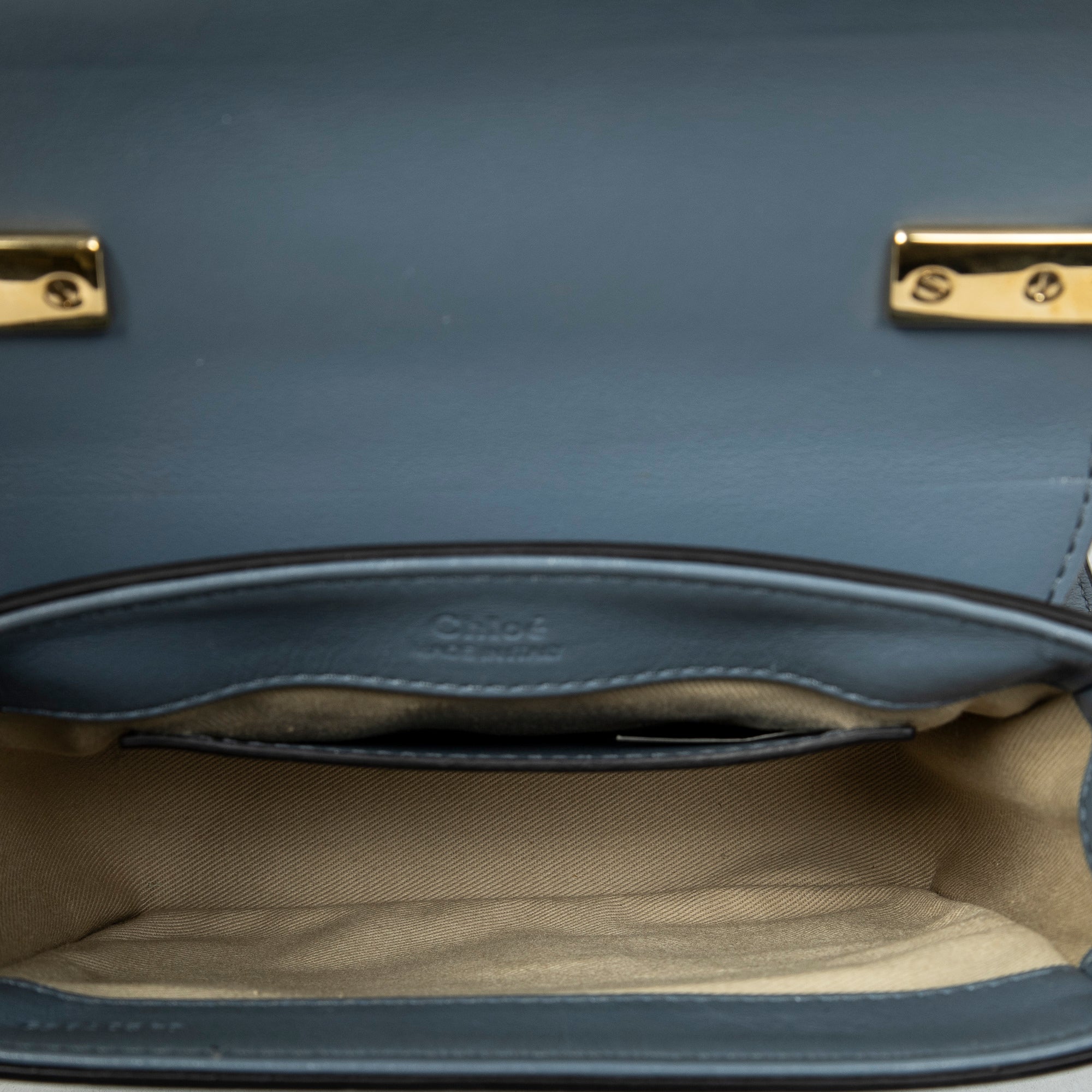 Shoulder Bag Mini C Crossbody Light Blue Croc Embossed Leather