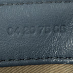 Shoulder Bag Mini C Crossbody Light Blue Croc Embossed Leather