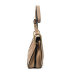 Shoulder Bag Medium Hayley Hobo Tan Grained Calfskin Leather