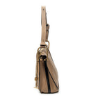 Shoulder Bag Medium Hayley Hobo Tan Grained Calfskin Leather