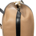 Shoulder Bag Medium Hayley Hobo Tan Grained Calfskin Leather
