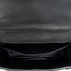 Shoulder Bag Square Elsie Chain Bag Black Goatskin Leather