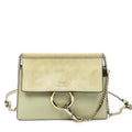 Shoulder Bag Mini Faye Chain Bag Beige Calfskin Leather
