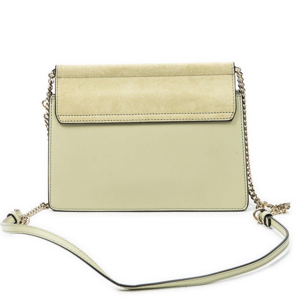 Shoulder Bag Mini Faye Chain Bag Beige Calfskin Leather