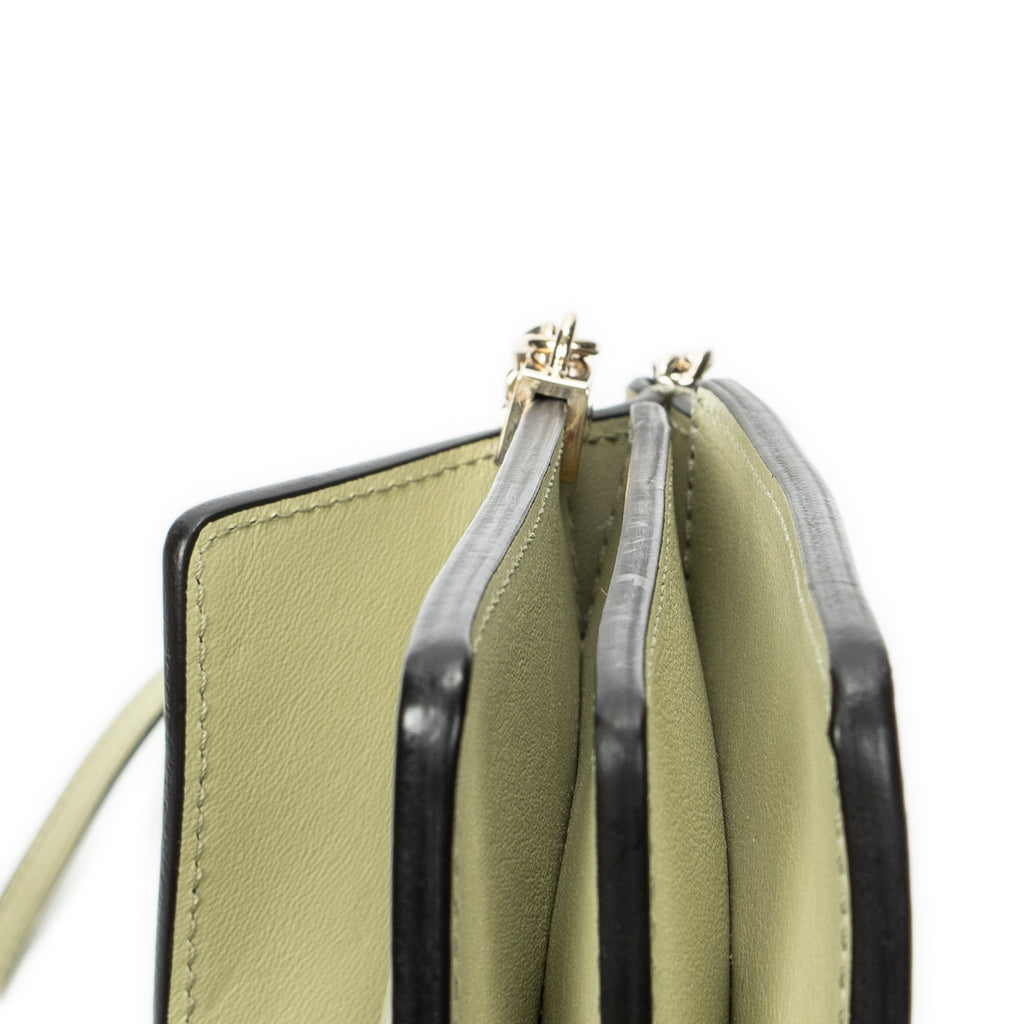 Shoulder Bag Mini Faye Chain Bag Beige Calfskin Leather