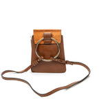 Shoulder Bag Small Faye Bracelet Bag Brown Calfskin Leather
