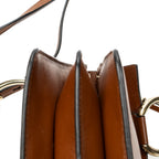 Shoulder Bag Small Faye Bracelet Bag Brown Calfskin Leather