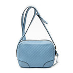 Shoulder Bag Mini Bree Crossbody Light Blue Microguccissima Leather
