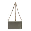 Sac Bandoulière Betty Chain Wallet Cuir de Veau Grainé Gris