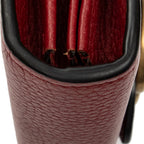 Shoulder Bag GG Marmont Wallet on Chain Red Grained Calfskin Leather
