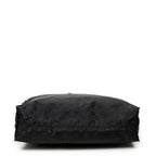Shoulder Bag Square Web Shopper Black Monogrammed Nylon Canvas