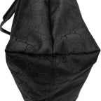 Shoulder Bag Square Web Shopper Black Monogrammed Nylon Canvas