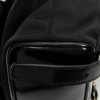 Backpack Mini Bamboo Backpack Black Nylon Canvas