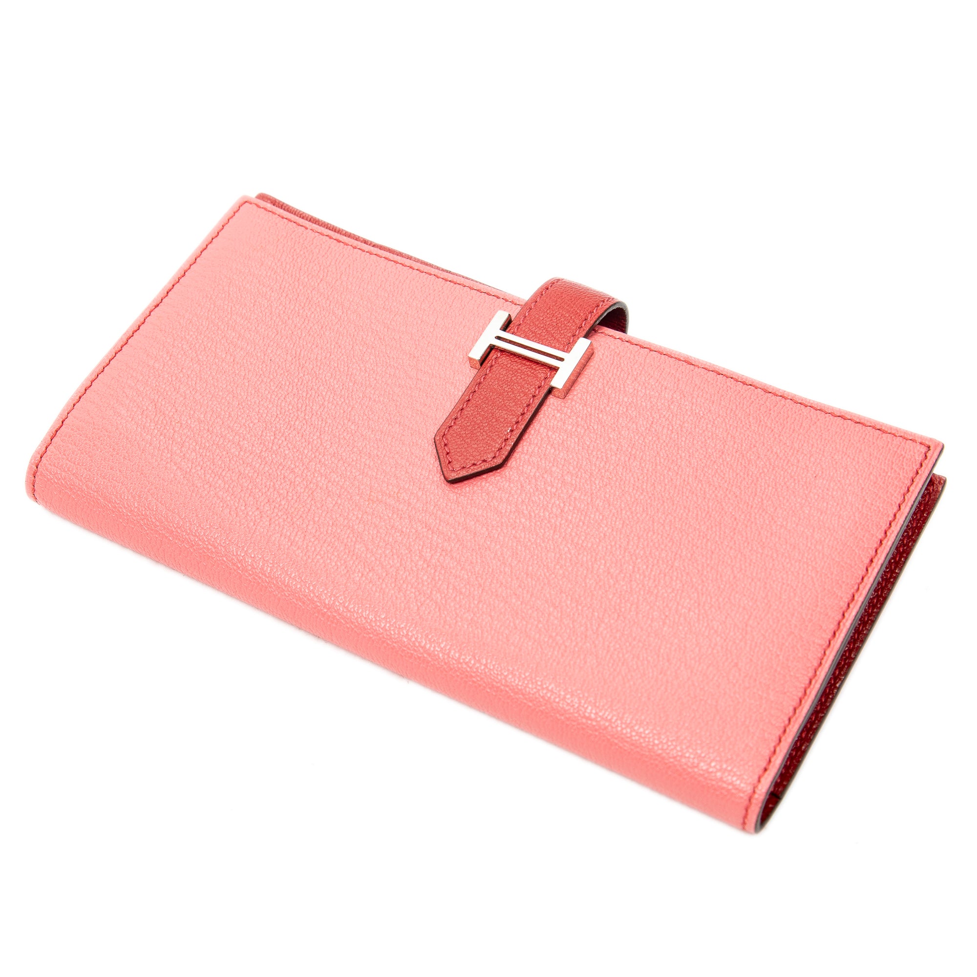 Wallet Bearn Wallet Pink Chevre Mysore Leather