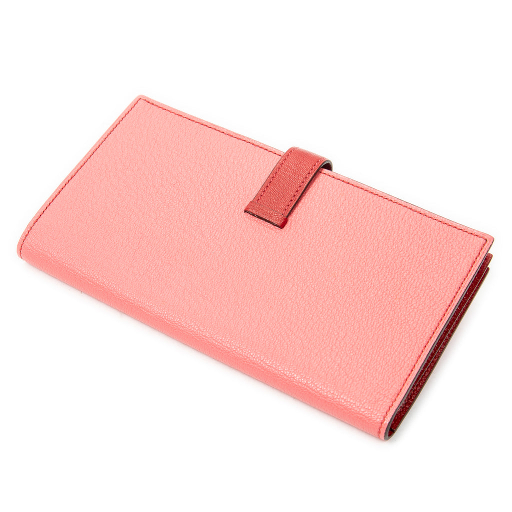 Wallet Bearn Wallet Pink Chevre Mysore Leather