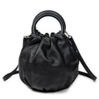 Shoulder Bag Bounce Bag Black Calfskin Leather