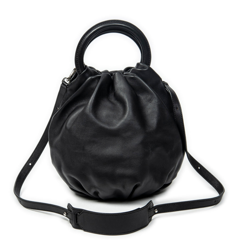 Shoulder Bag Bounce Bag Black Calfskin Leather