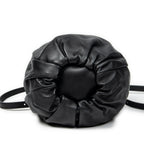 Shoulder Bag Bounce Bag Black Calfskin Leather