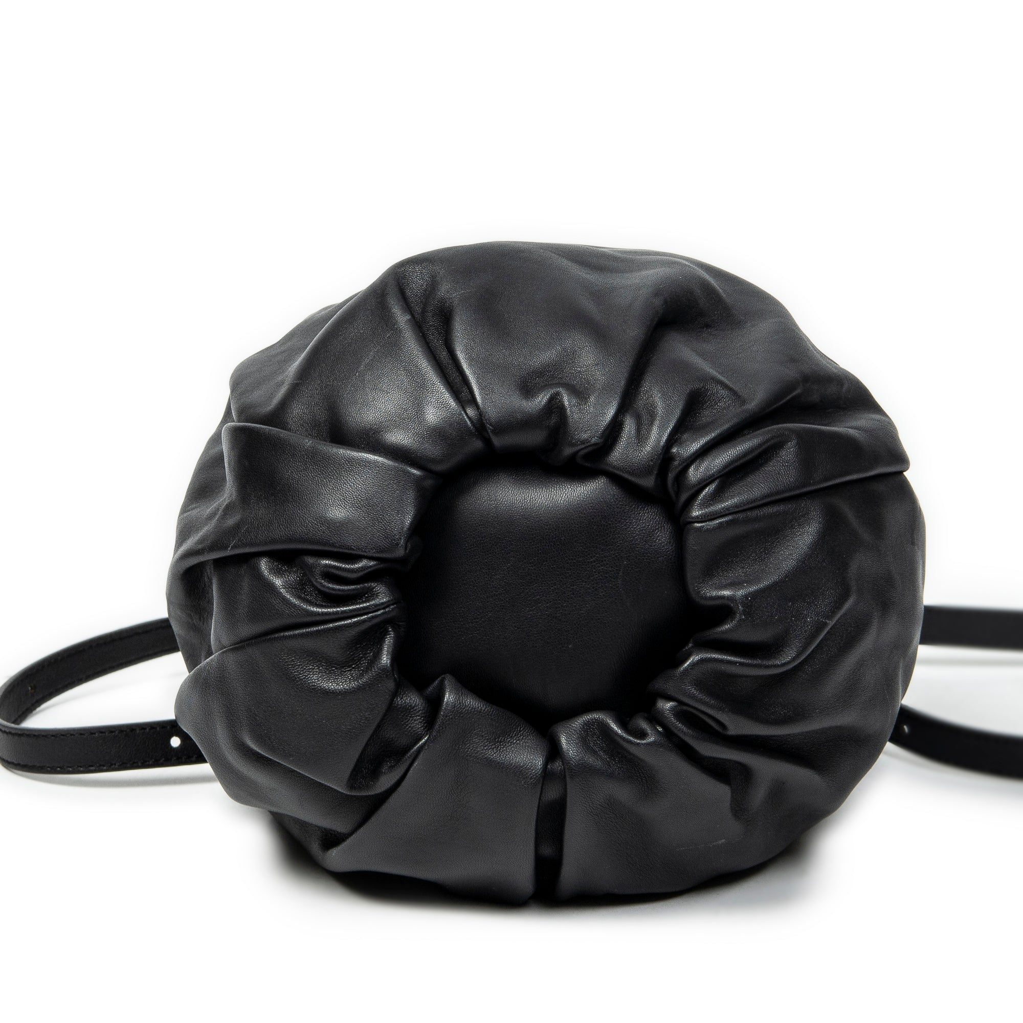 Shoulder Bag Bounce Bag Black Calfskin Leather